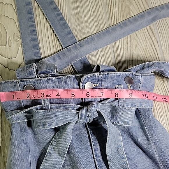 Fashion Nova Jean Overalls Womens Size 1 Waist 25 NWT - Picture 9 of 15